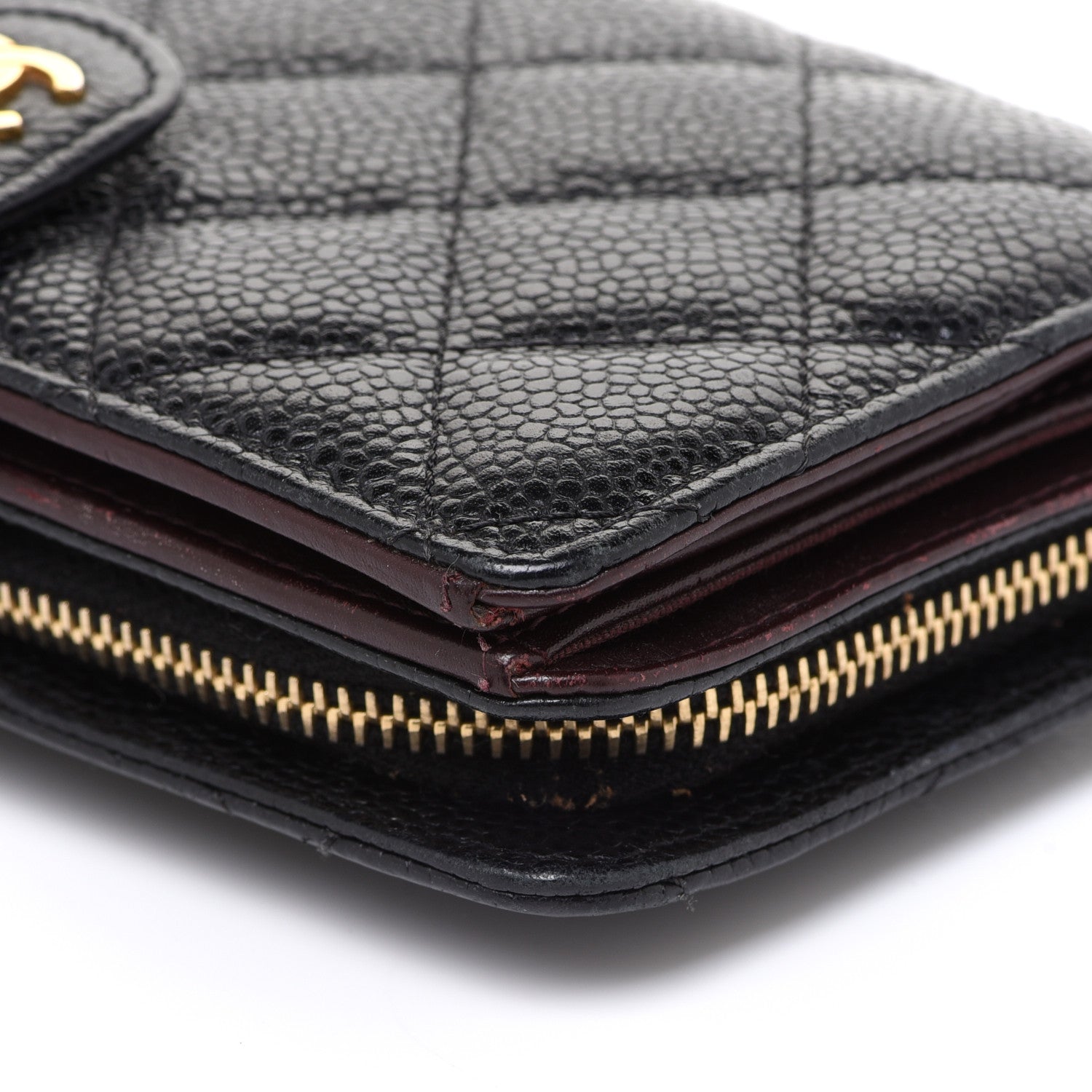 Chanel Caviar Quilted CC French Wallet Black 8 of 14