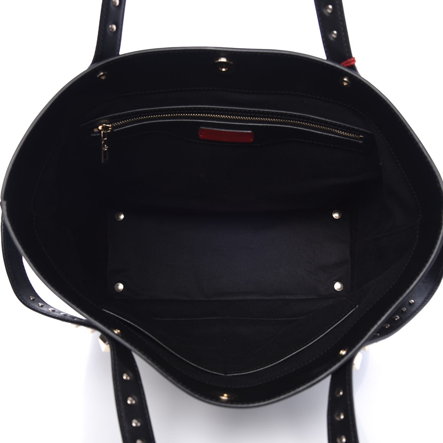 Valentino Garavani Vitello Lovestud Tote Black 5 of 7