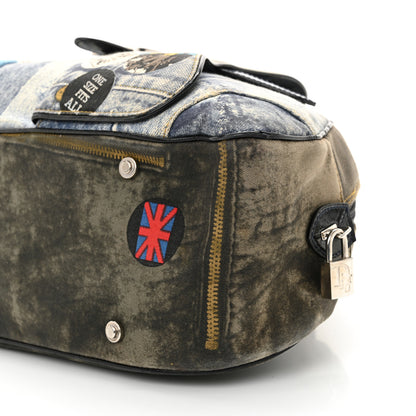 Christian Dior Denim Speedway Saddle Bowler Blue 10 of 14