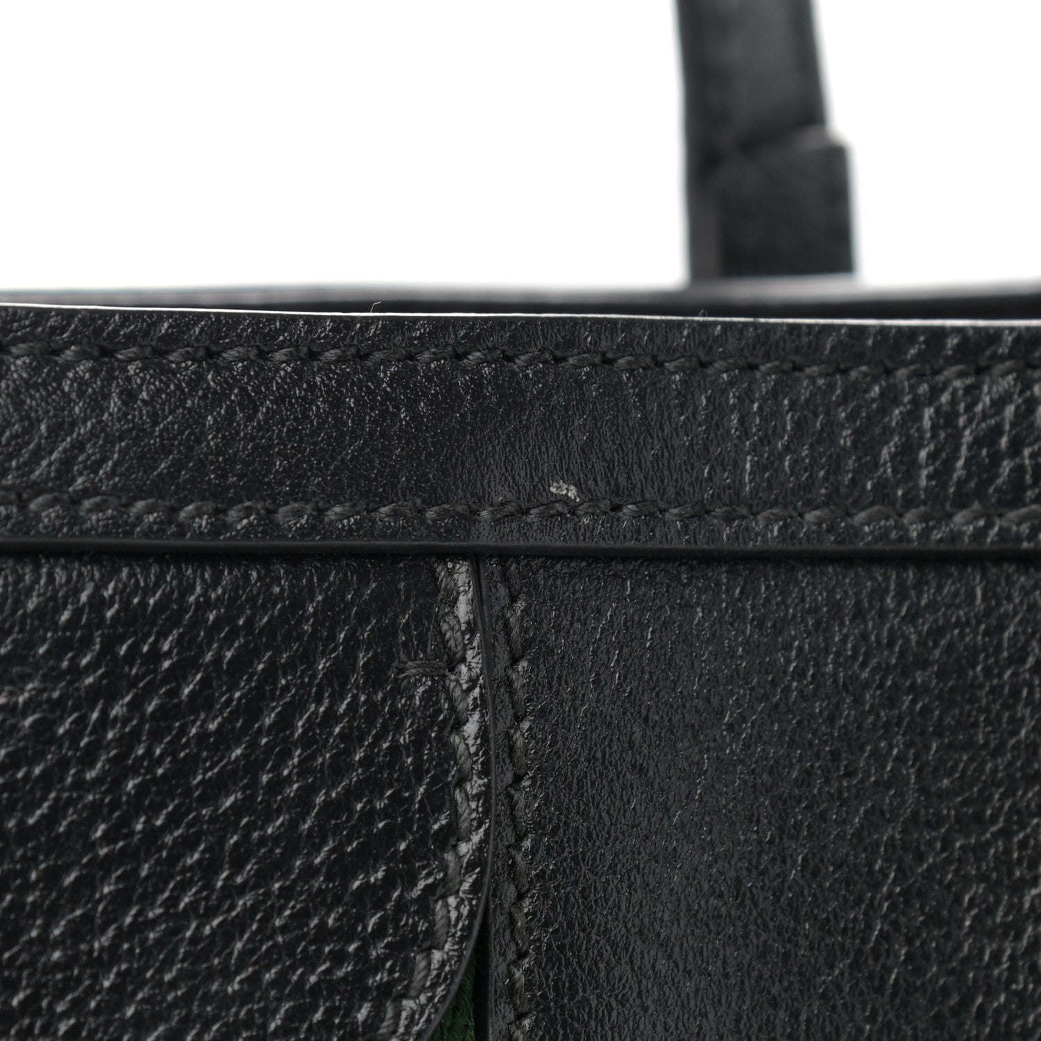 Gucci Textured Calfskin Web Medium Ophidia Shopping Tote Black 12 of 13