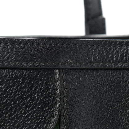 Gucci Textured Calfskin Web Medium Ophidia Shopping Tote Black 12 of 13