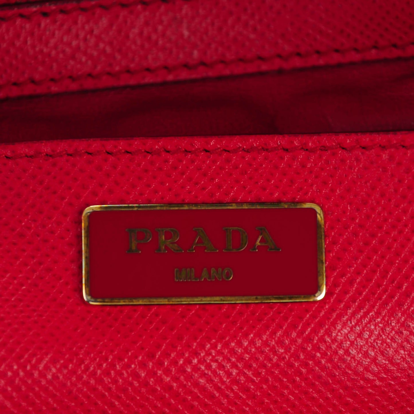 Saffiano Cuir Open Promenade Tote Fuoco