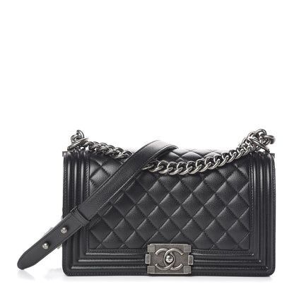 Chanel Caviar Quilted Medium Boy Flap Black 1 of 10