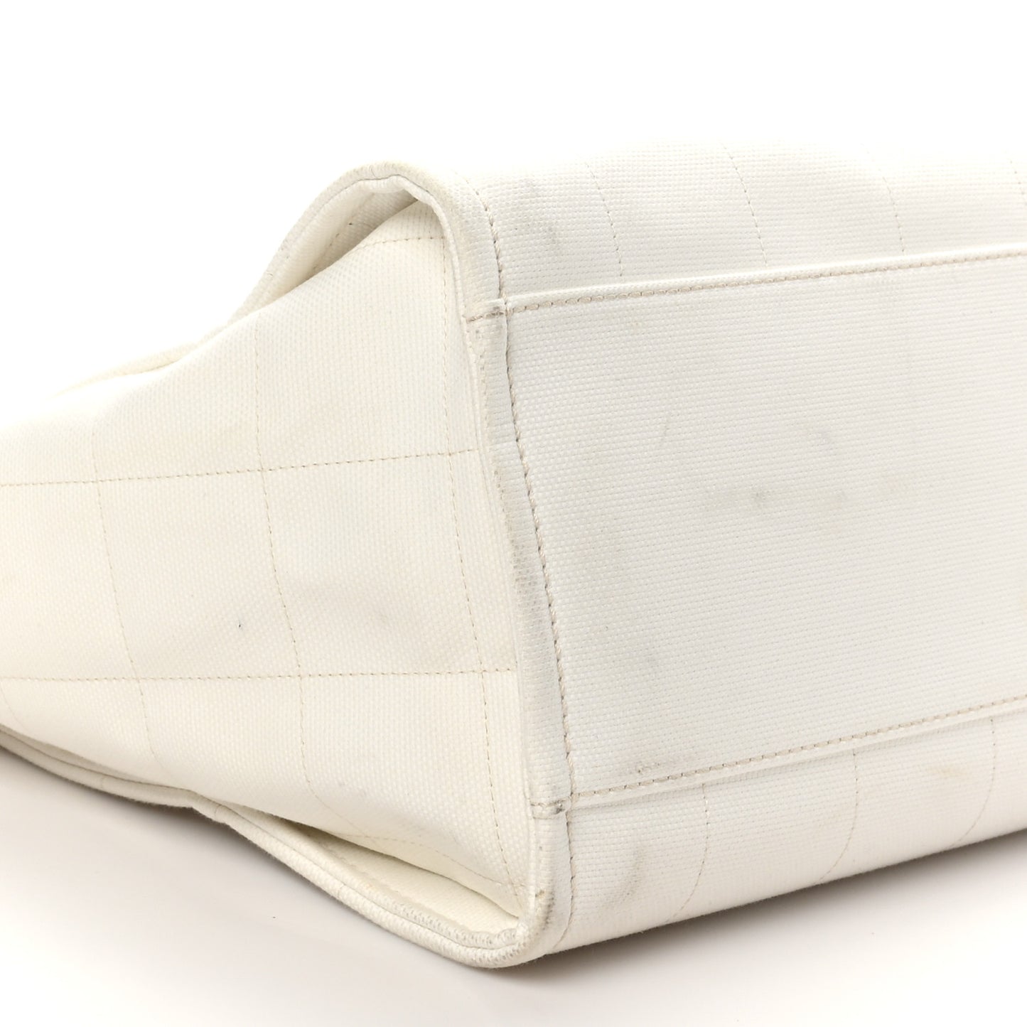 Cotton Medium Deauville Tote White