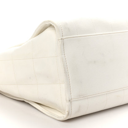 Chanel Cotton Medium Deauville Tote White 9 of 11