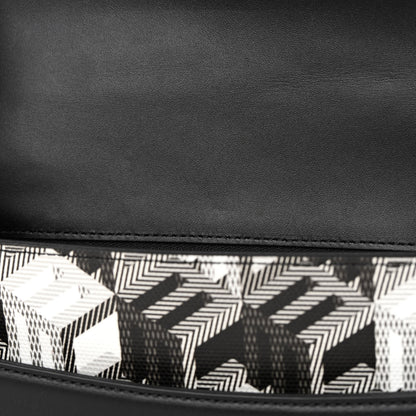 MCM Canvas Nappa Cubic Monogram Millie Crossbody Black White 13 of 13