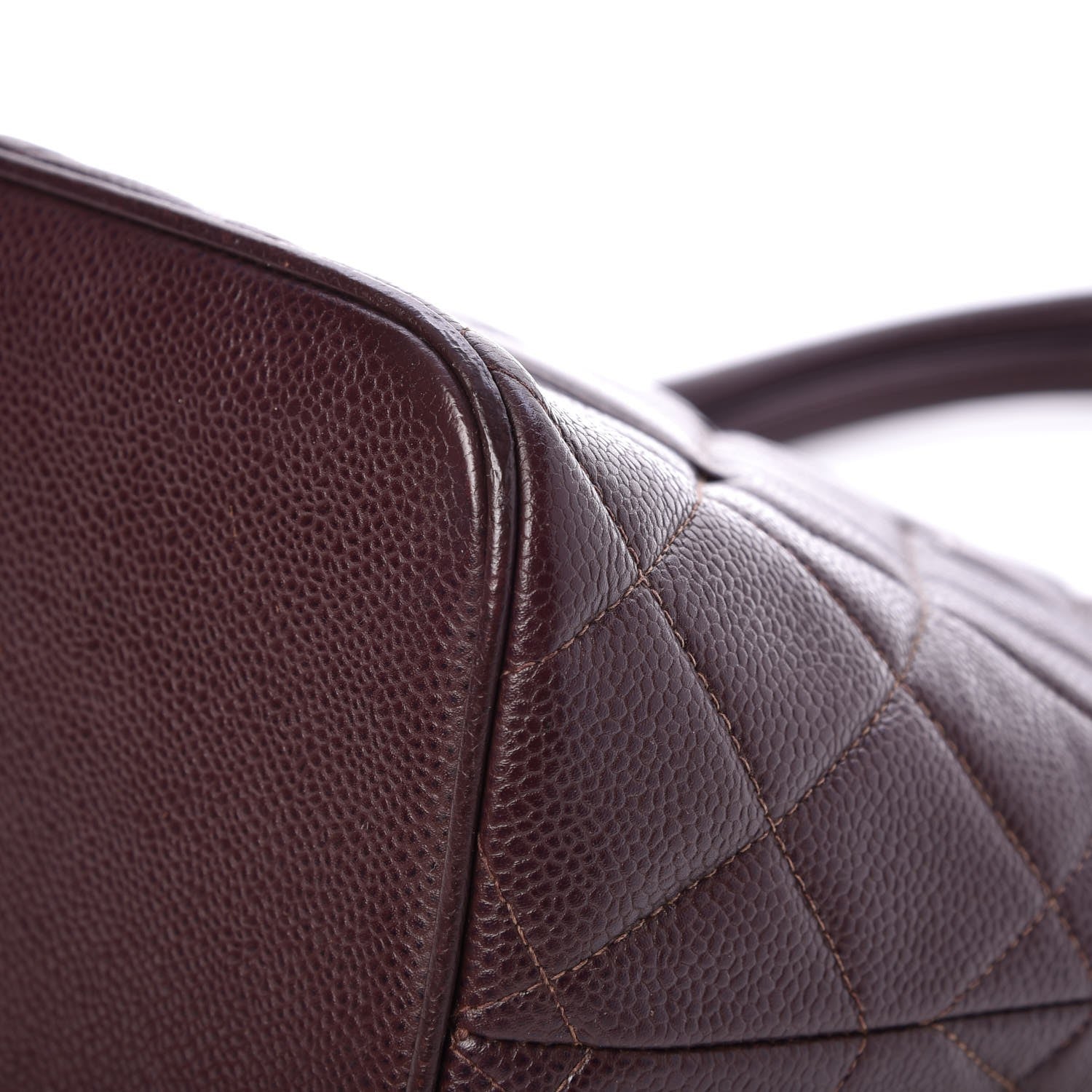 Chanel Caviar Quilted Medallion Tote Bordeaux 9 of 10