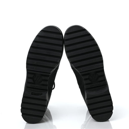 Louis Vuitton Suede Calfskin Laureate Platform Desert Boots 38 Black 5 of 8