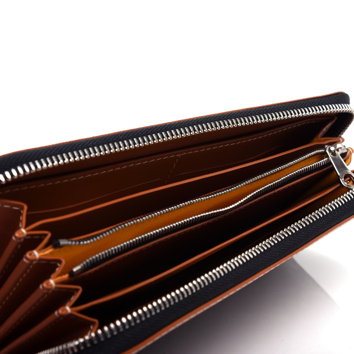 Goyardine Matignon Zip Around GM Wallet Black Gold