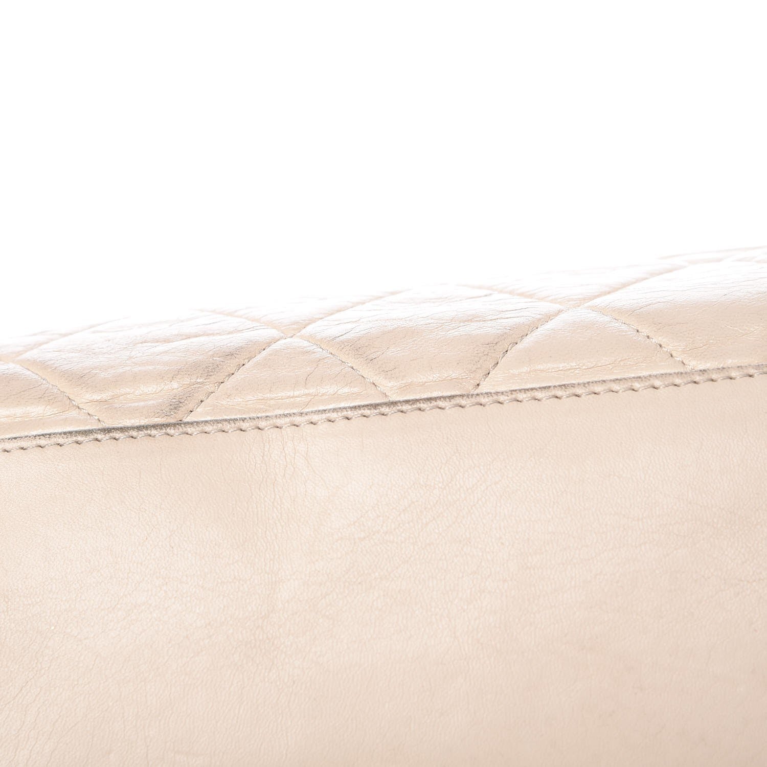 Chanel Lambskin Quilted East West Tote Beige 16 of 20