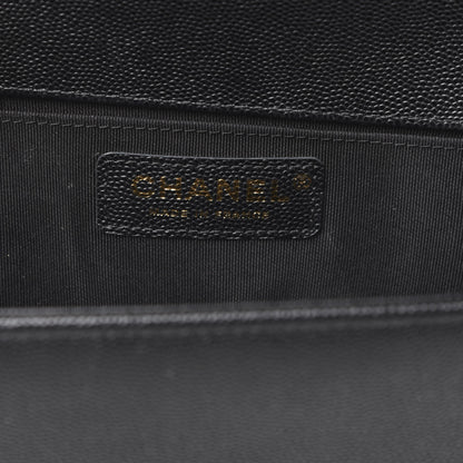 Chanel Caviar Quilted Medium Boy Flap Black 7 of 10