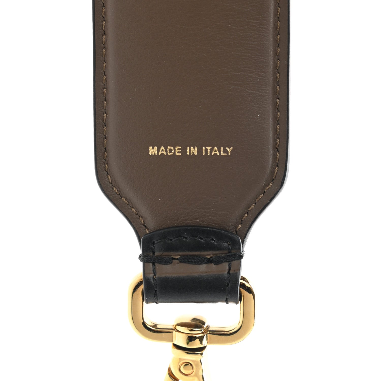 Fendi Vitello Century Bi-Color FF 1974 Embossed Strap You Maya Black 4 of 5