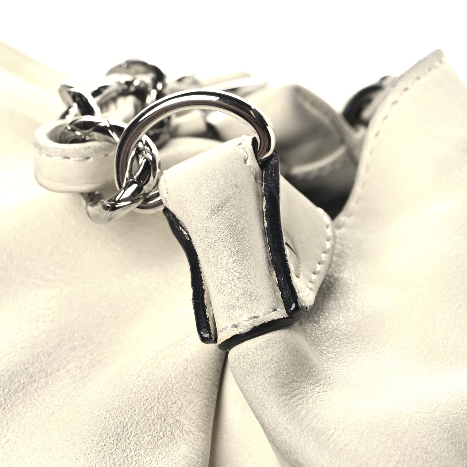 Chanel Lambskin Large Edgy Hobo White 13 of 19