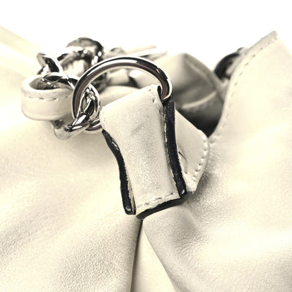 Chanel Lambskin Large Edgy Hobo White 13 of 19