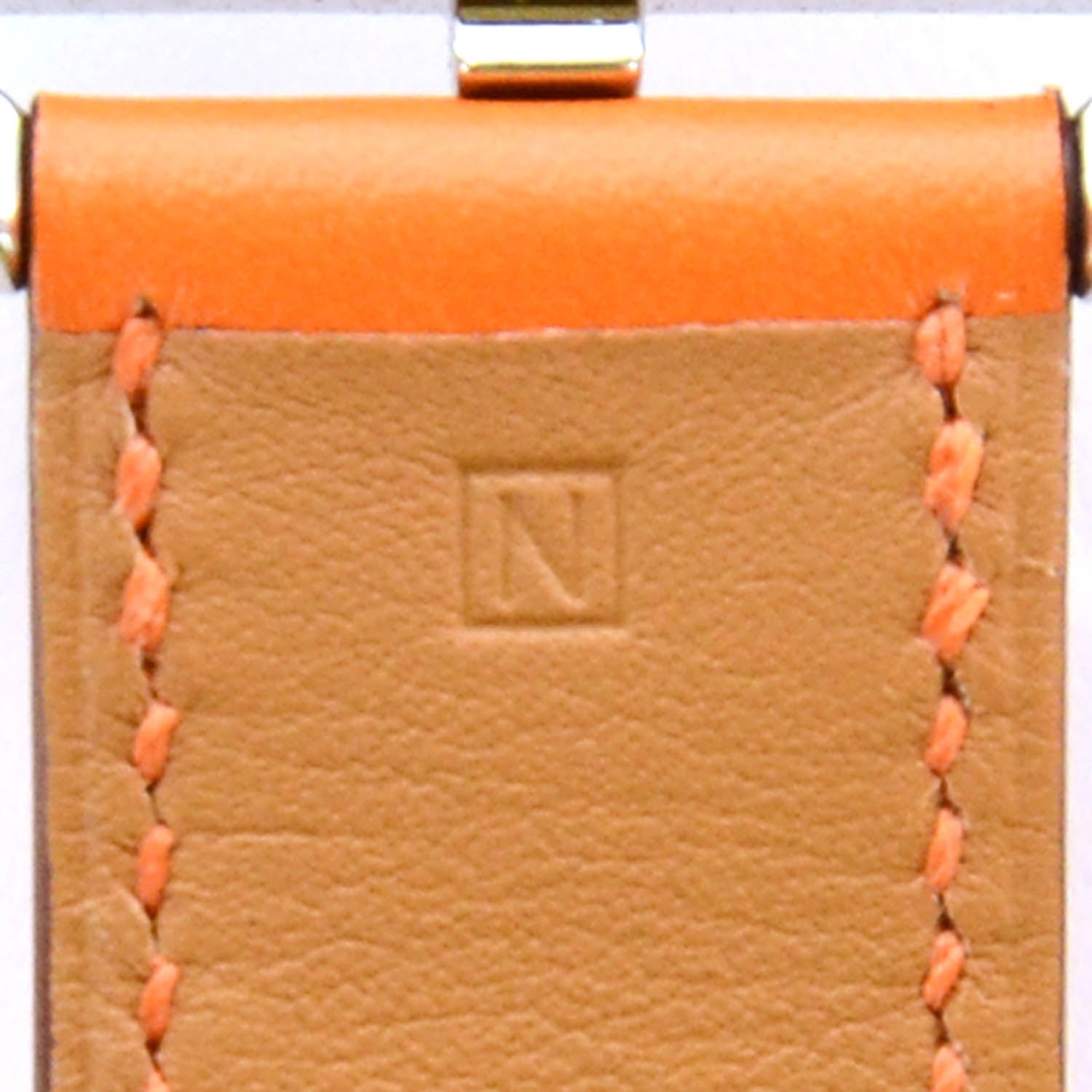 Hermes Swift Leather Cape Cod GM Double Tour Watch Orange 5 of 7