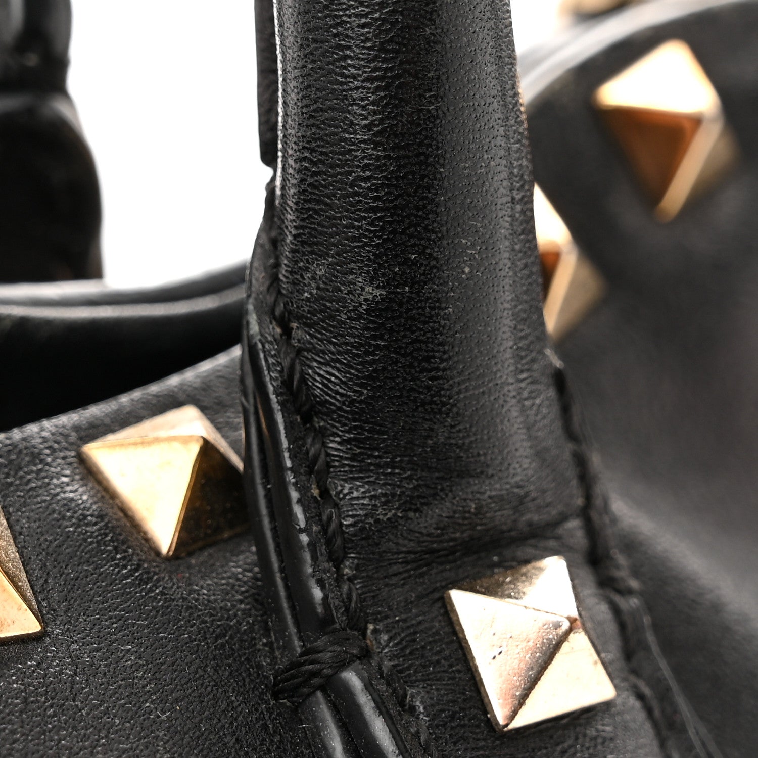 Valentino Garavani Vitello Rockstud Dome Satchel Black 19 of 21