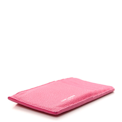 Saint Laurent Grained Calfskin 5 Fragments Zip Pouch Card Holder Bubblegum 4 of 8