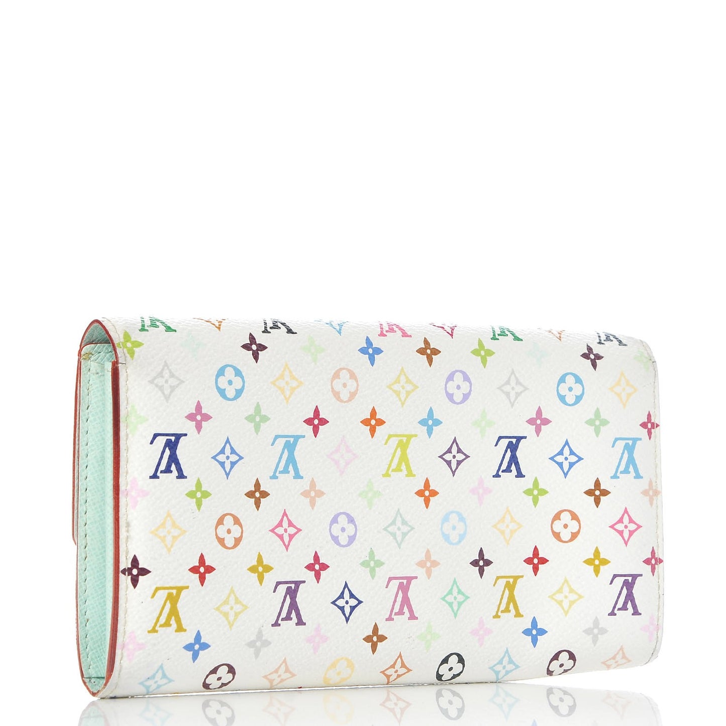 Monogram Multicolor Sarah Wallet White Anie