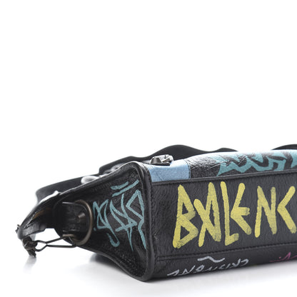 Balenciaga Agneau Arena Graffiti All Over Classic Hardware Mini City Black Multicolor 9 of 12