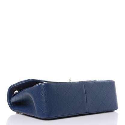 Chanel Caviar Quilted Jumbo Double Flap Navy 4 of 11