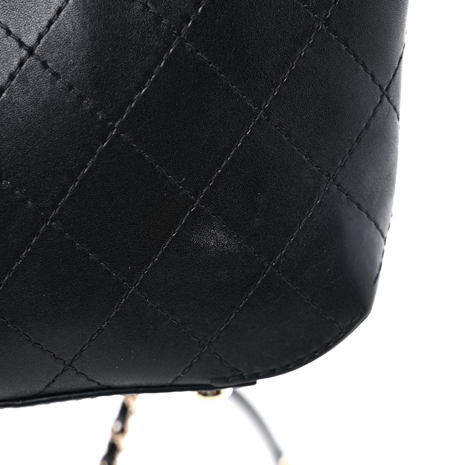 Chanel Calfskin Stitched Small Covered CC Flap Bag Black 16 of 16