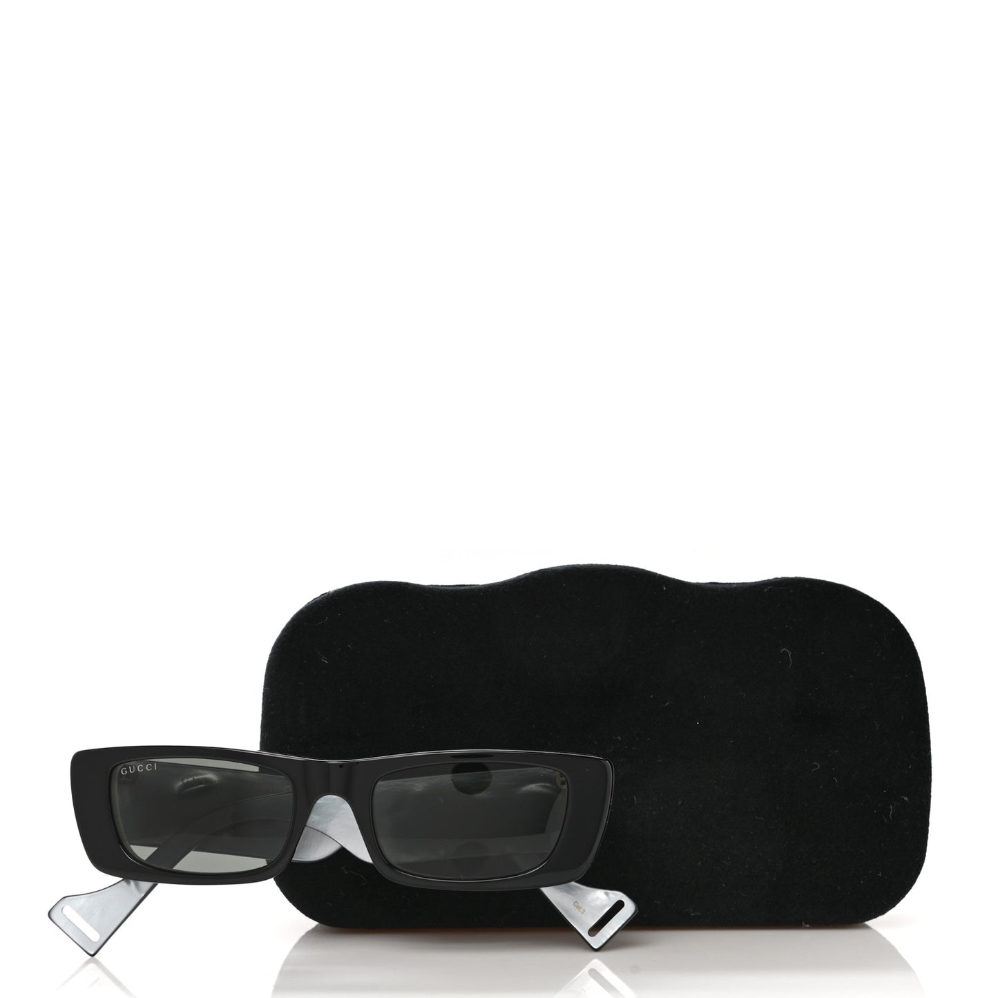 Acetate Rectangular Sunglasses GG0516S Black