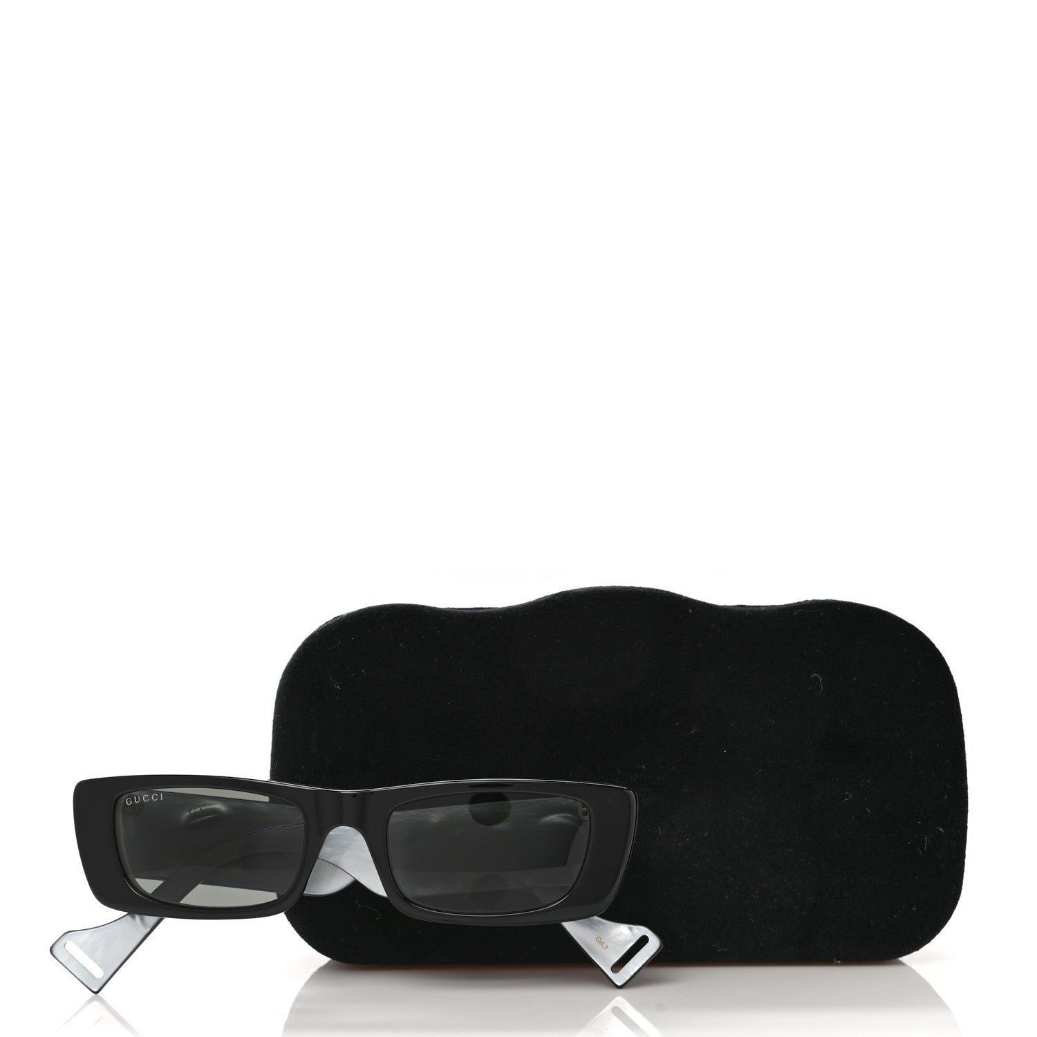 Gucci Acetate Rectangular Sunglasses GG0516S Black 8 of 8
