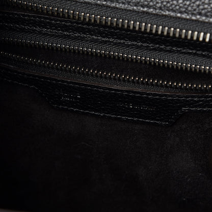 Celine Drummed Calfskin Micro Luggage Black 6 of 11