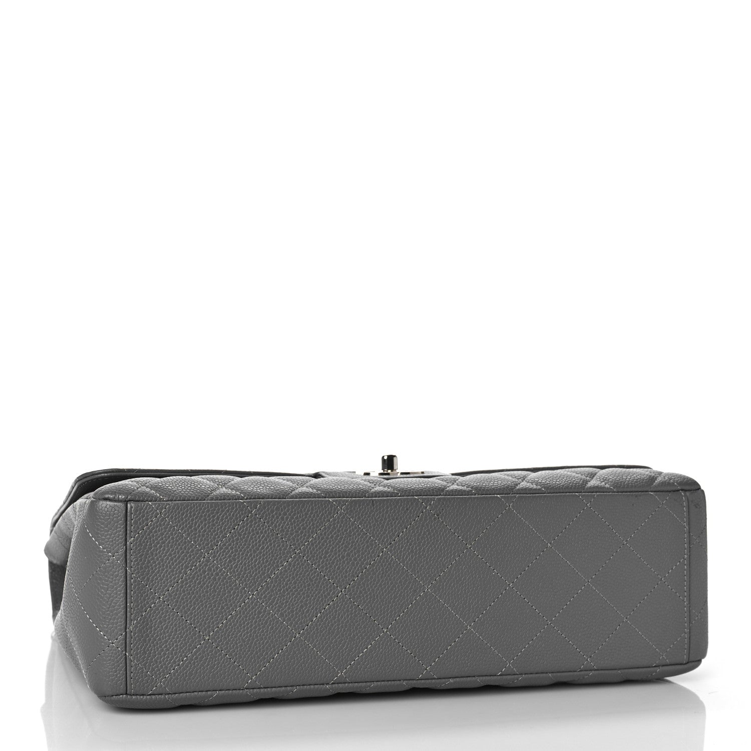 Chanel Caviar Quilted Maxi Single Flap Grey 4 of 11