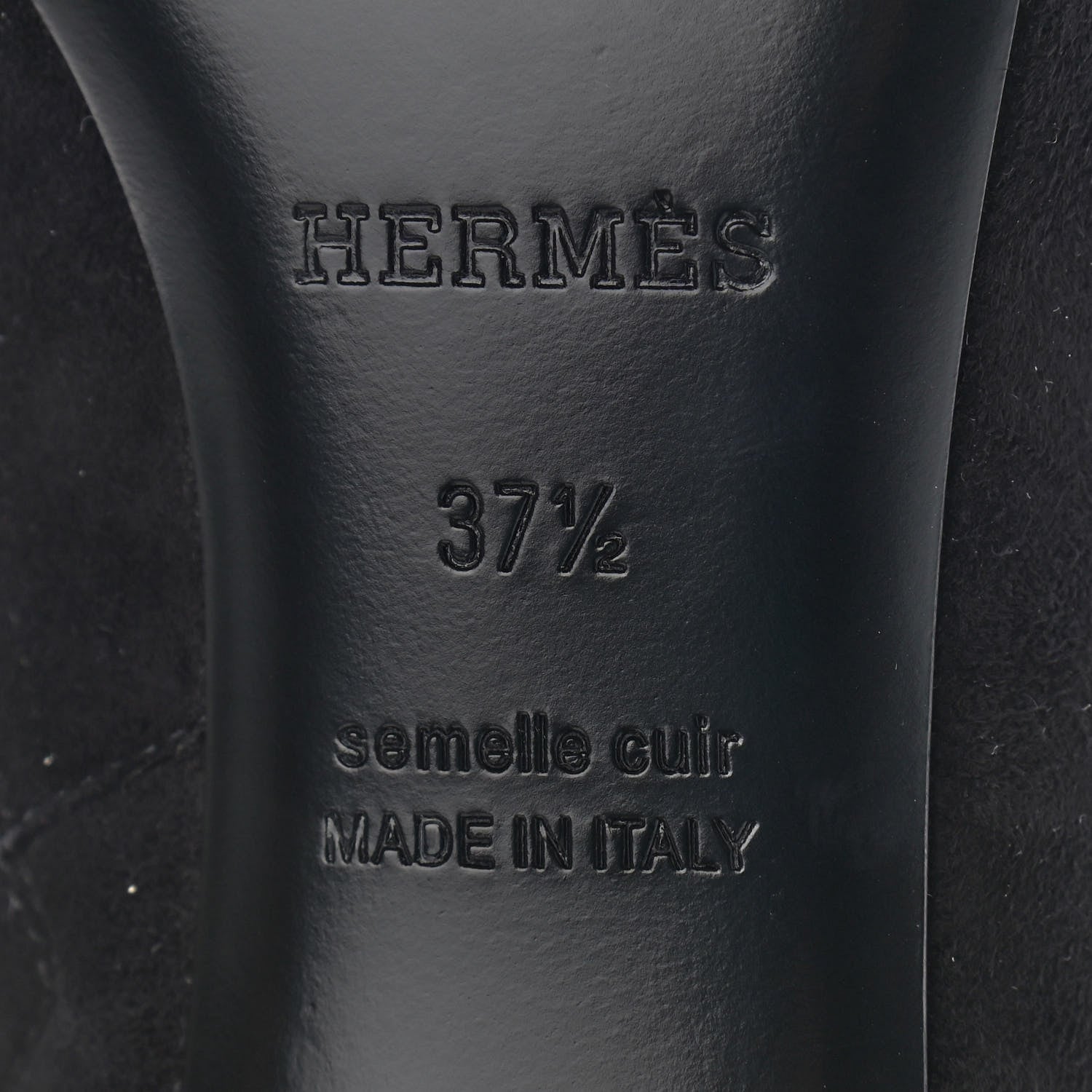 Hermes Suede Goatskin Rhinestone Blanche Ankle Boots 37.5 Black 6 of 10