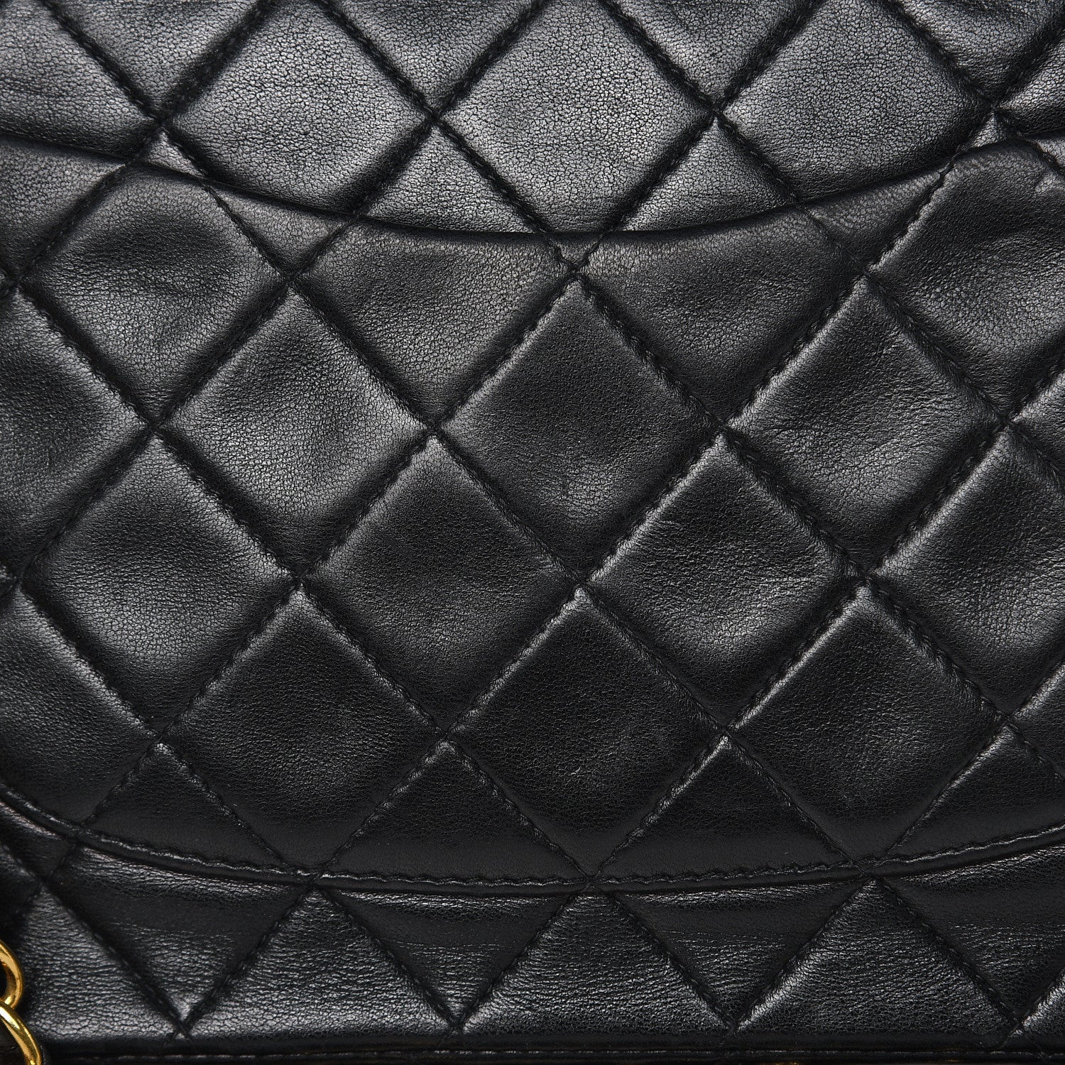 Chanel Lambskin Quilted Medium Double Flap Black 14 of 22