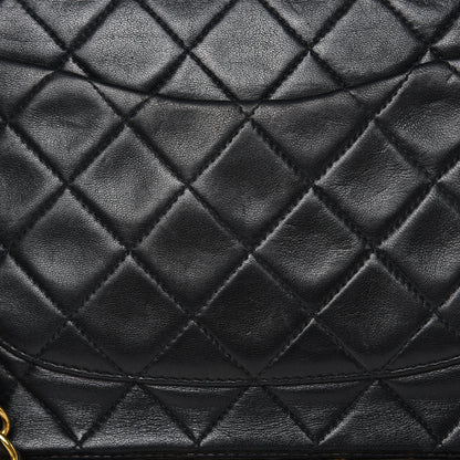 Chanel Lambskin Quilted Medium Double Flap Black 14 of 22