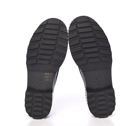 Chanel Crinkled Calfskin CC Chain Mocassin Loafers 39 Black 6 of 8
