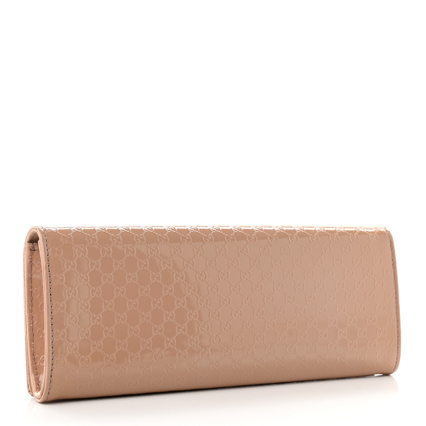 Patent Microguccissima Small Broadway Clutch Dark Cipria