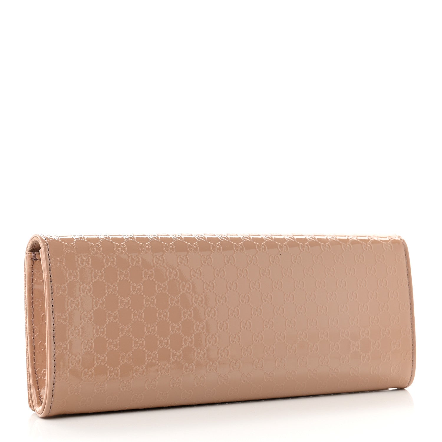 Gucci Patent Microguccissima Small Broadway Clutch Dark Cipria 2 of 7