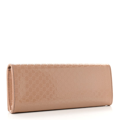 Gucci Patent Microguccissima Small Broadway Clutch Dark Cipria 2 of 7