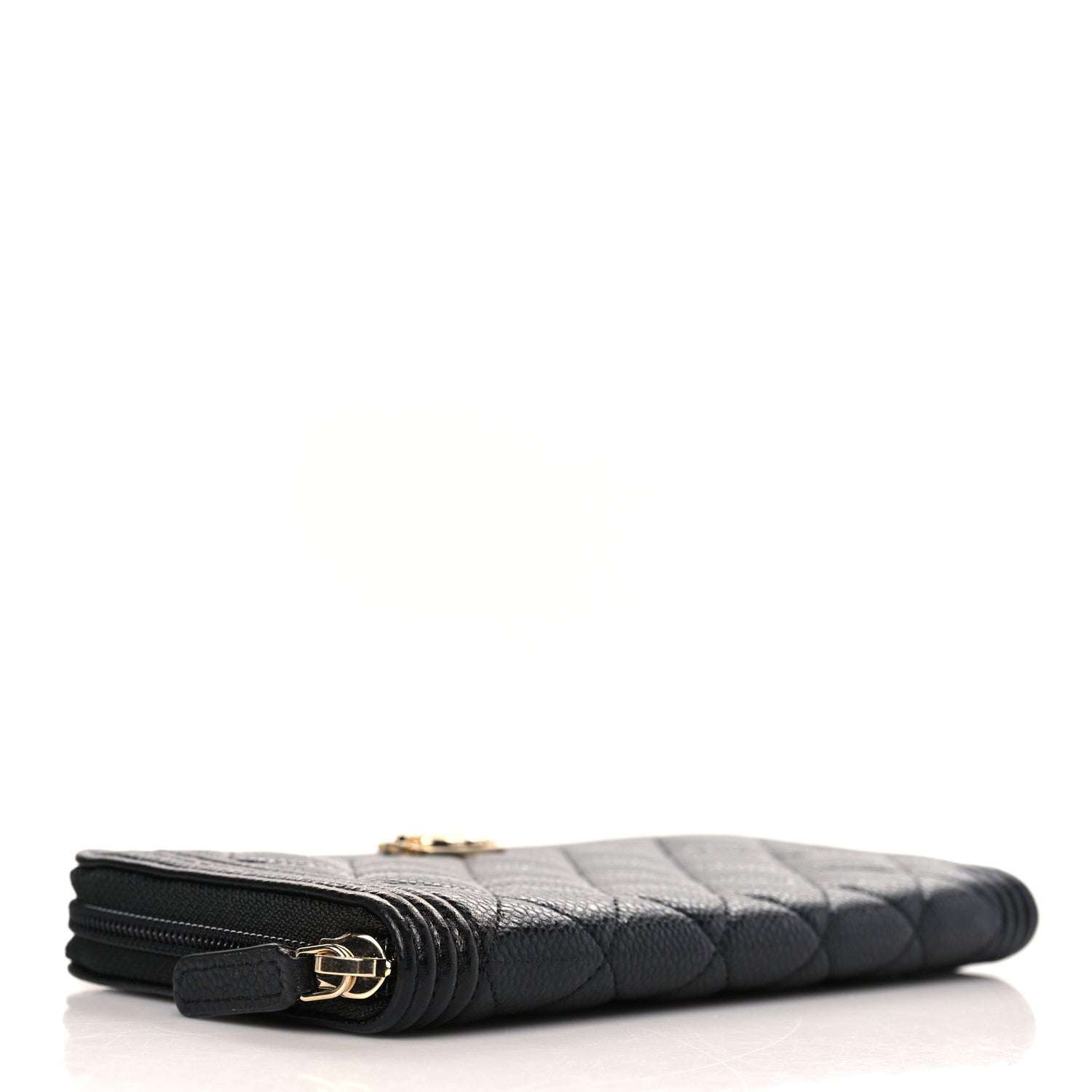 Chanel Caviar Quilted Boy Long Zip Around Wallet Black 4 of 8