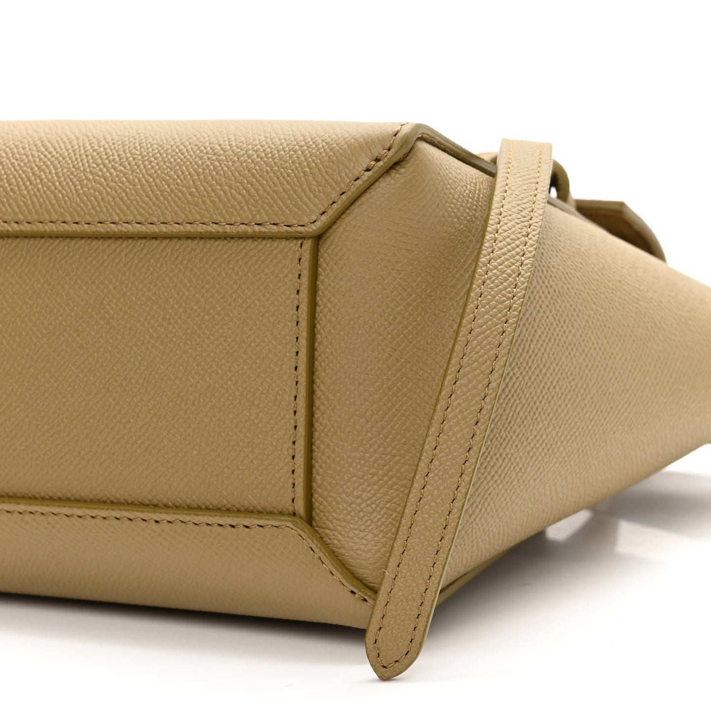Grained Calfskin Nano Belt Bag Olive