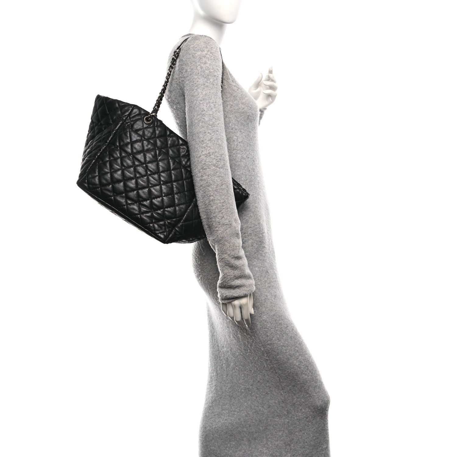 Chanel Lambskin Quilted Week End on Mars Tote Black 2 of 11
