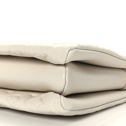 Louis Vuitton Lambskin Embossed Monogram Coussin PM Beige Cream 9 of 9