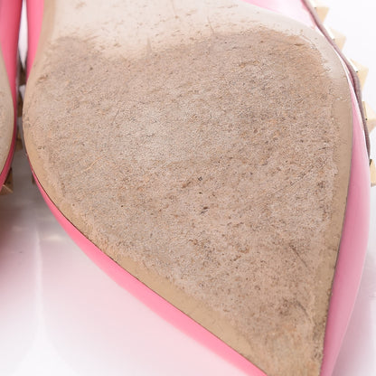 Valentino Garavani Patent Nappa Rockstud Ballerina Flats 39.5 Ninphea Poudre 17 of 20