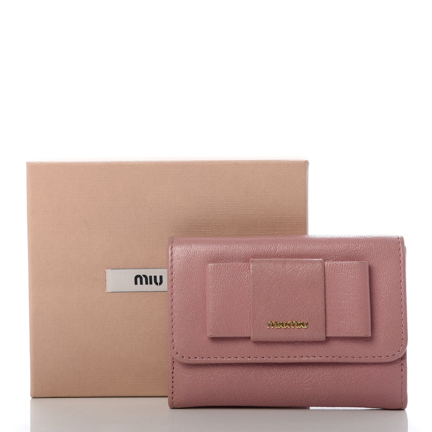 Goatskin Madras Flap Wallet Rosa