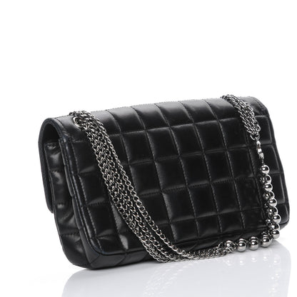 Chanel Lambskin East West Chocolate Bar Chain Flap Black 3 of 9