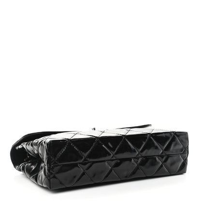 Chanel Vinyl Quilted In the Business Flap Bag Black 4 of 10