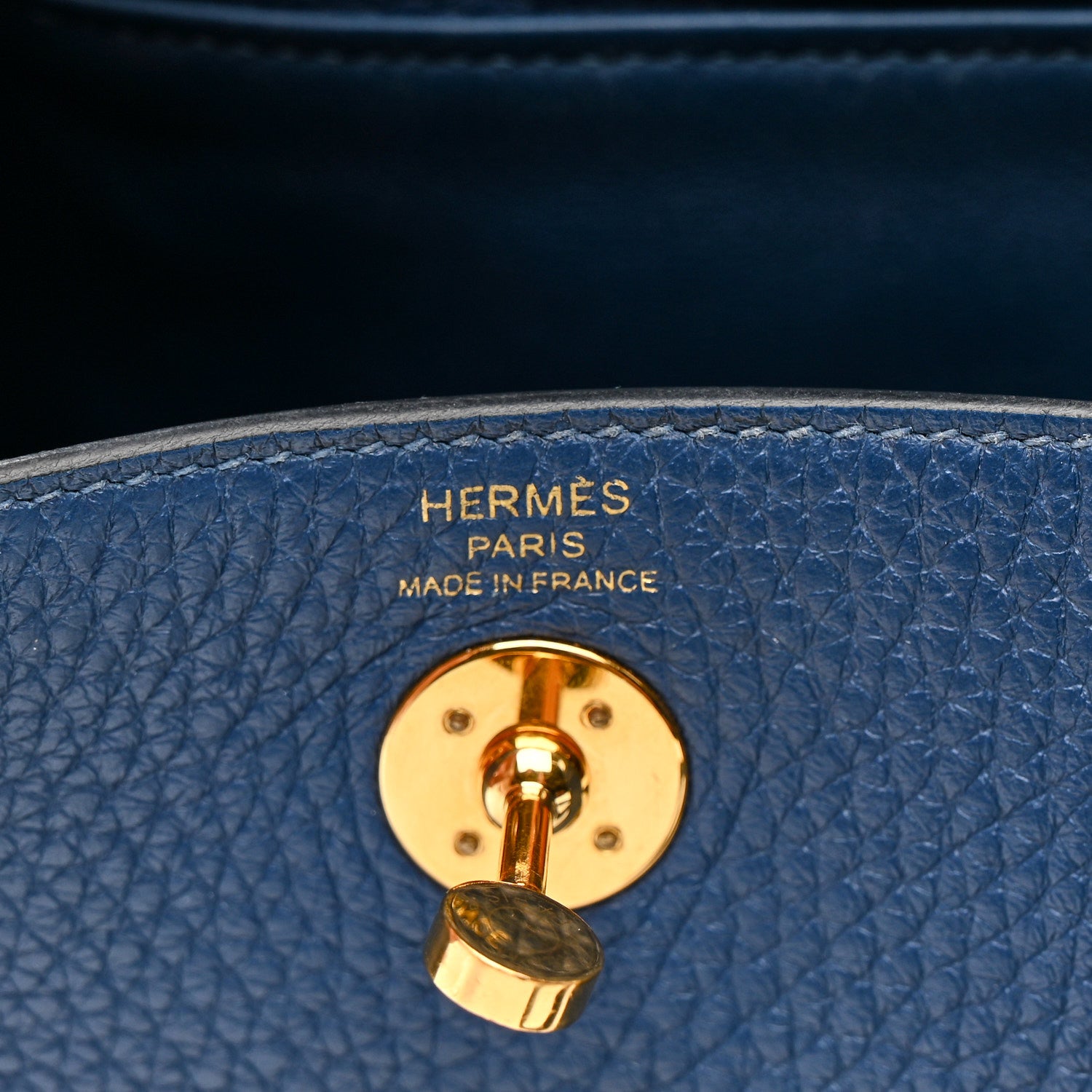 Hermes Taurillon Clemence Mini Lindy 20 Deep Bleu 6 of 21