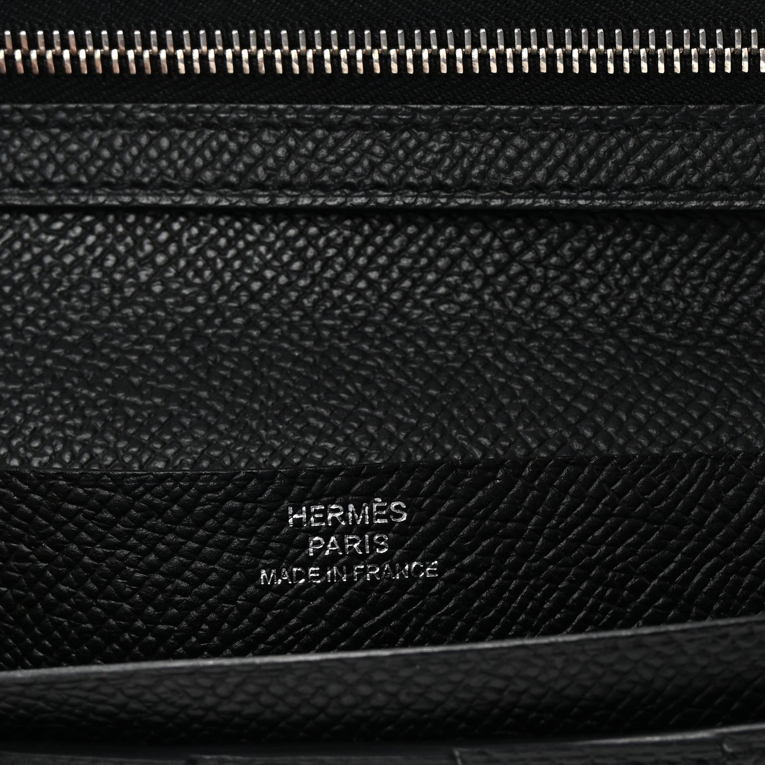 Hermes Epsom Bearn Gusset Wallet Black 6 of 6