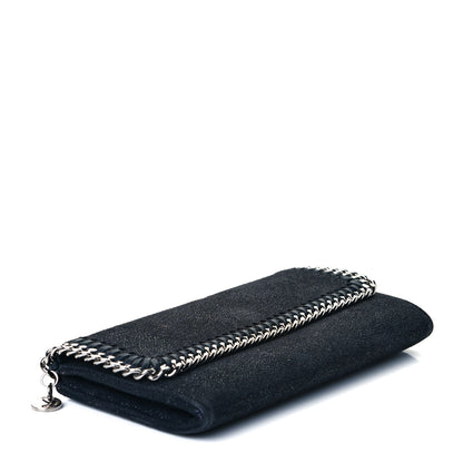 Stella McCartney Shaggy Deer Falabella Flap Wallet Black 3 of 6
