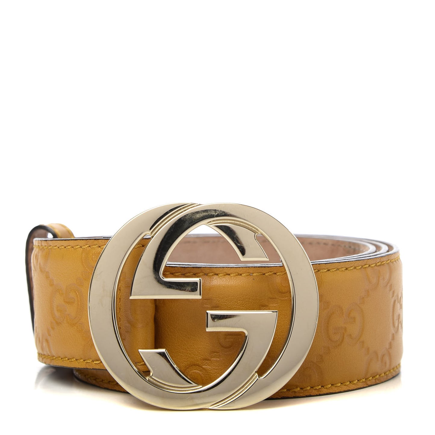 Guccissima Signature Interlocking G 40mm Belt 95 38 Nectarine