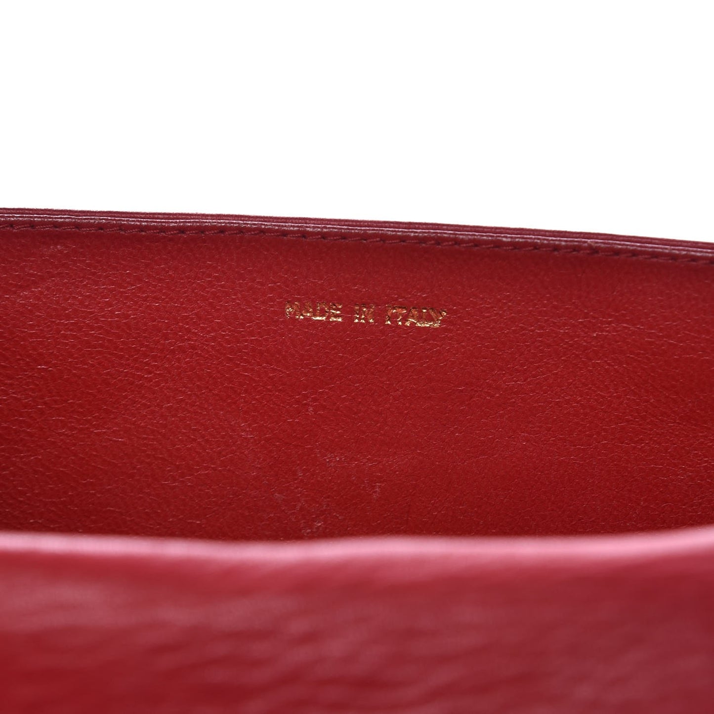 Lambskin CC Envelope Single Flap Red