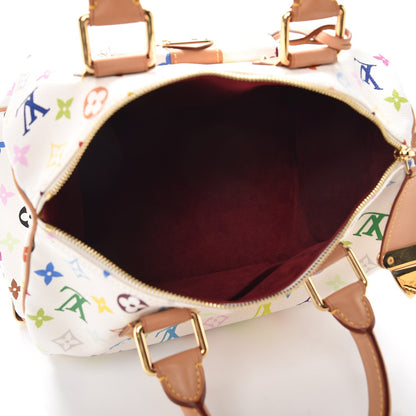 Louis Vuitton Monogram Multicolor Speedy 30 White 5 of 8